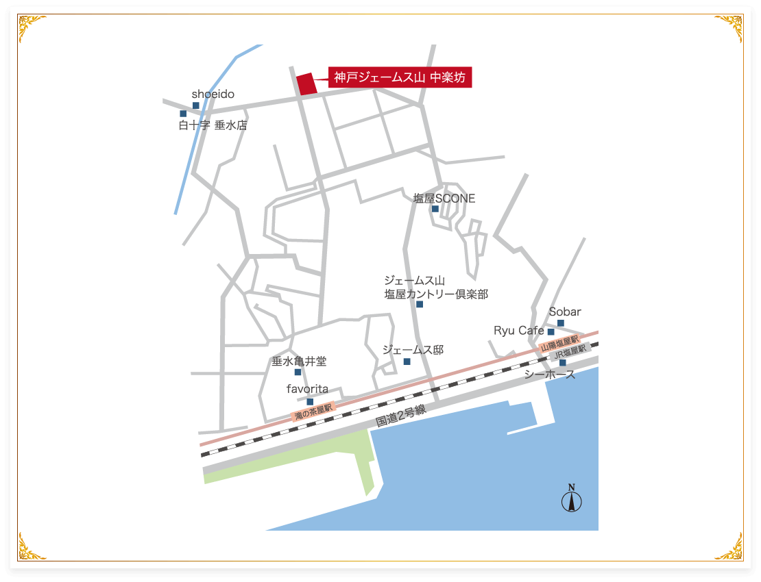 ジェームス山エリアマップ