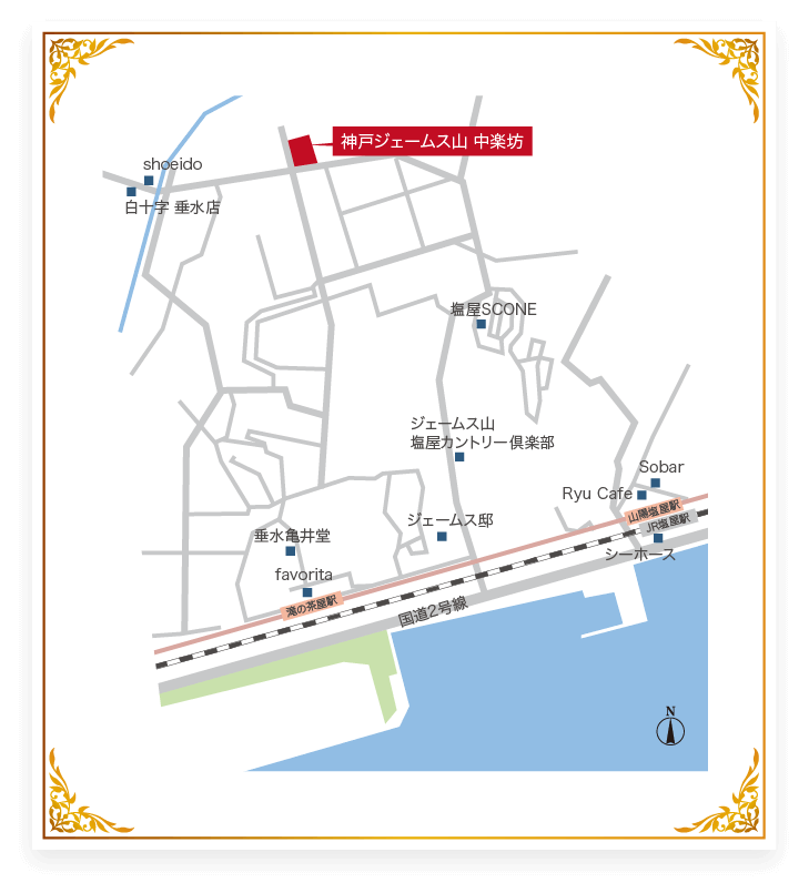 ジェームス山エリアマップ