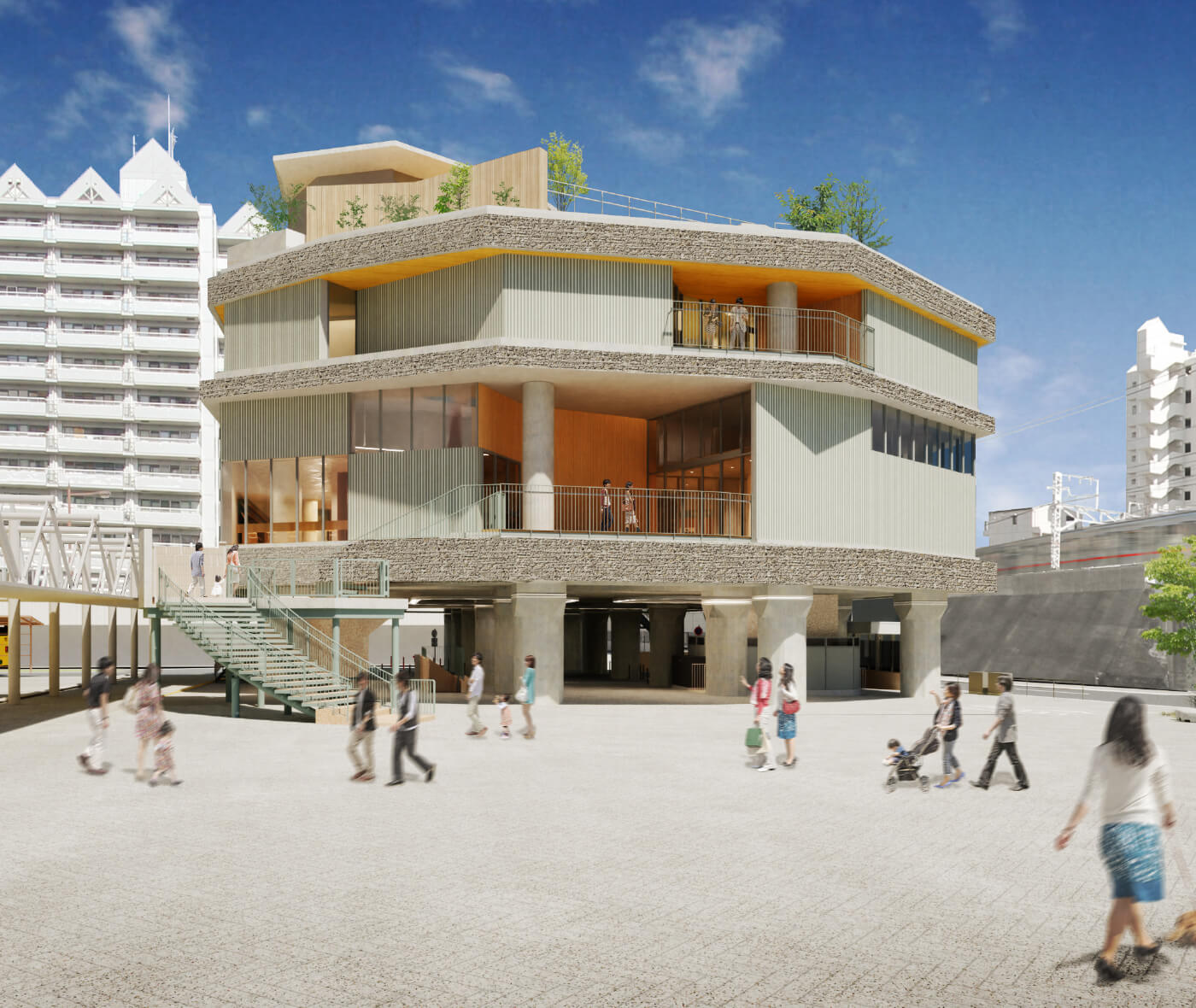 新垂水図書館完成予想パース